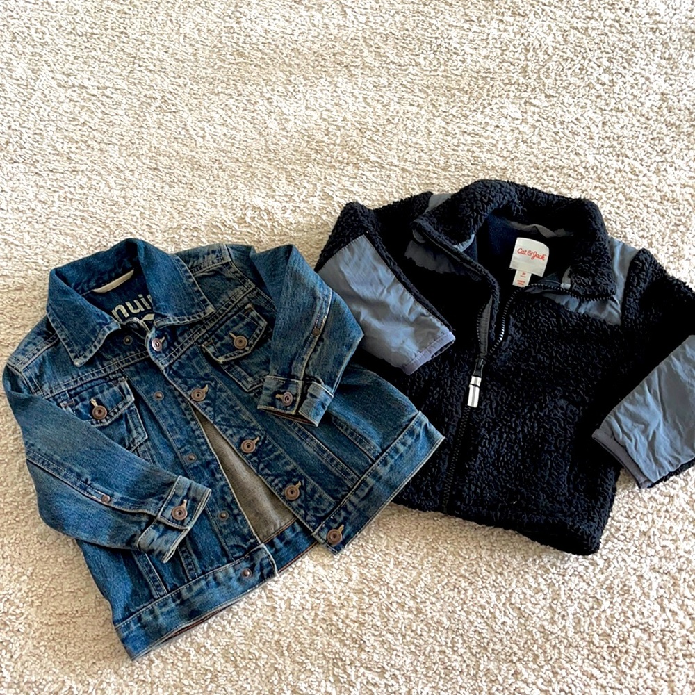 SOLD!!! Two Jackets for Toddler Boy Size 2t. Like New.